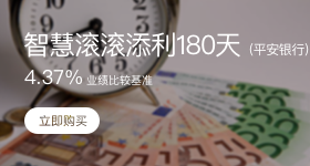 理财下拉-智慧滚滚添利180天（平安银行）